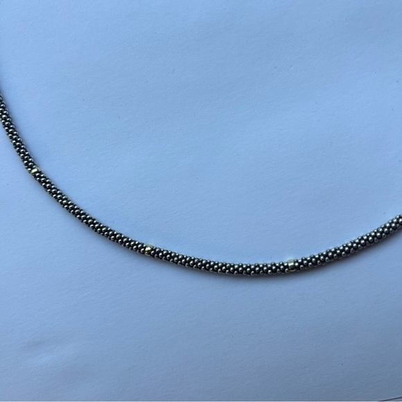 LAGOS 18K 3MM Rope W/ SMTH GOLD 16” Necklace - Picture 3 of 3